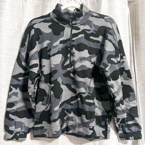 Old Navy | Girls Oversized Mock-Neck 1/2 Zip Fleece Pullover | XL (14-16)